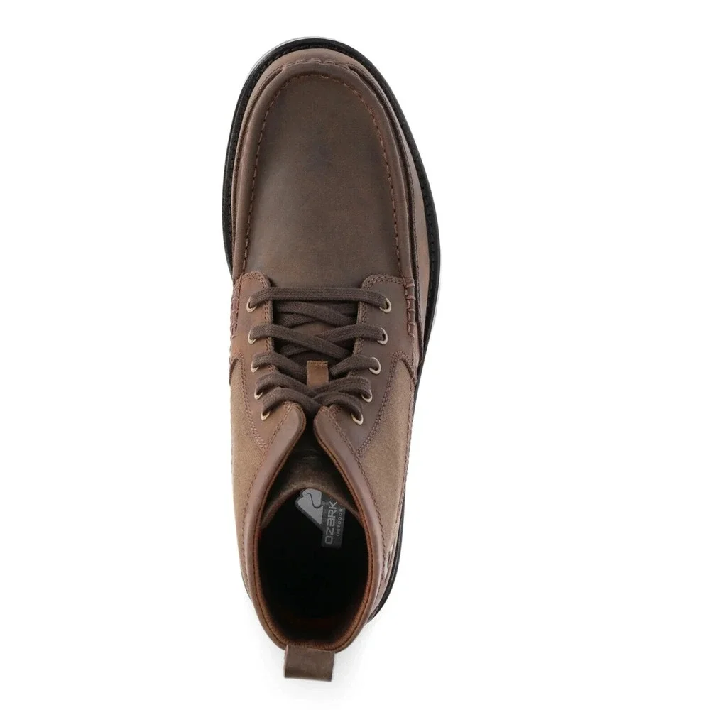 Ozark Trail‎ Chukka Men's Boots Rolled Brown Leather Street Casual Rugged Size 9